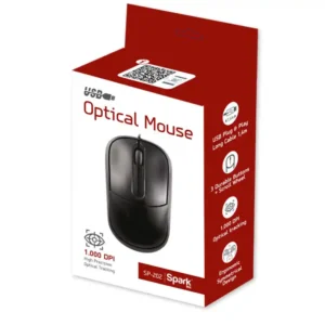 Ενσύρματο Ποντίκι USB 1000dpi μαύρο Spark SP-202
